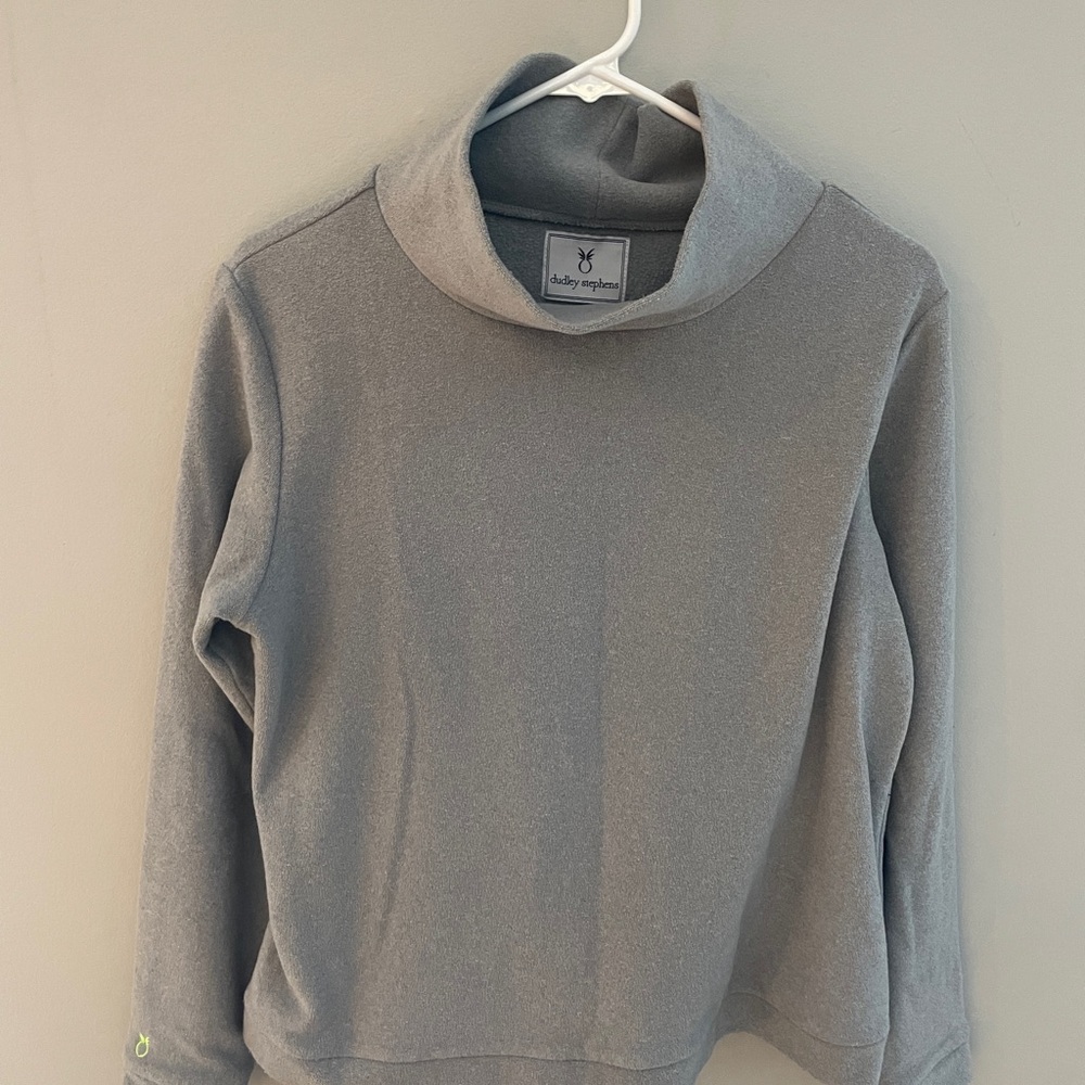 Dudley Stephens Gray Turtleneck Sweater